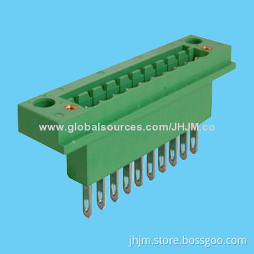 5.08mm terminal block connector, pluggable type with straight terminals 2-24 pins for PCB mounting